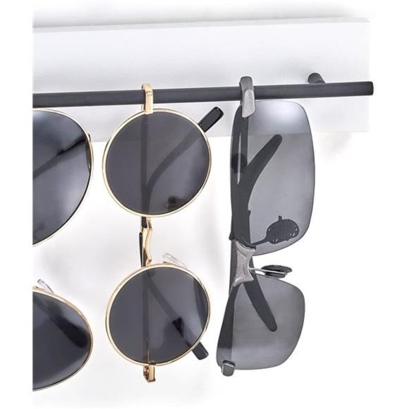 Wood Sunglasses Storage Organizer Wall Mounted Eyeglasses Holder Eyewear Display - Picture 4 of 5